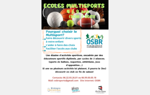 NOUVELLE FEUILLE D'INSCRIPTION ECOLES MULTISPORTS 2025-2026  