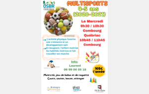 MULTISPORT 4-5 ANS - NOUVEAUX CRENEAUX!!