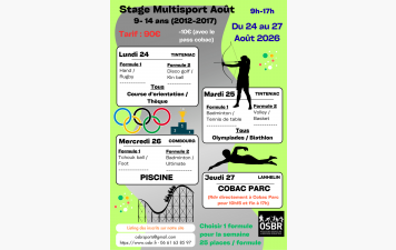 STAGE MULTISPORT AOUT